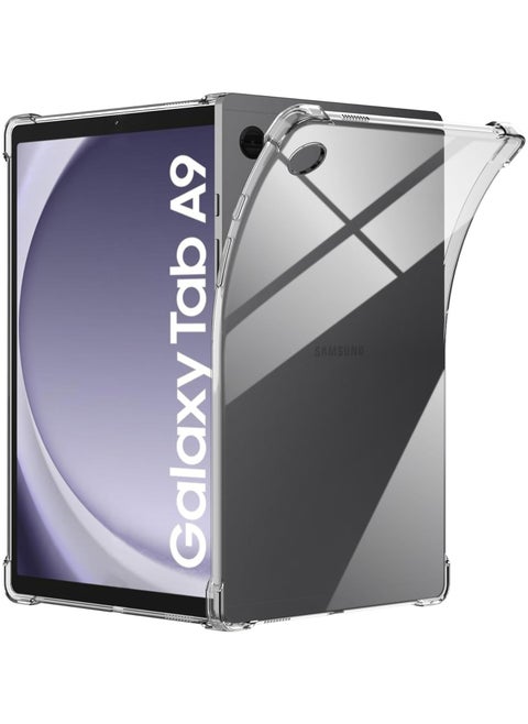 Case for Samsung Galaxy Tab A9 8.7, Advanced Airbag Drop Protection Case, Flexible Clear TPU Shockproof Anti-Scratch Cover Slim-Fit Case for Galaxy Tab A9