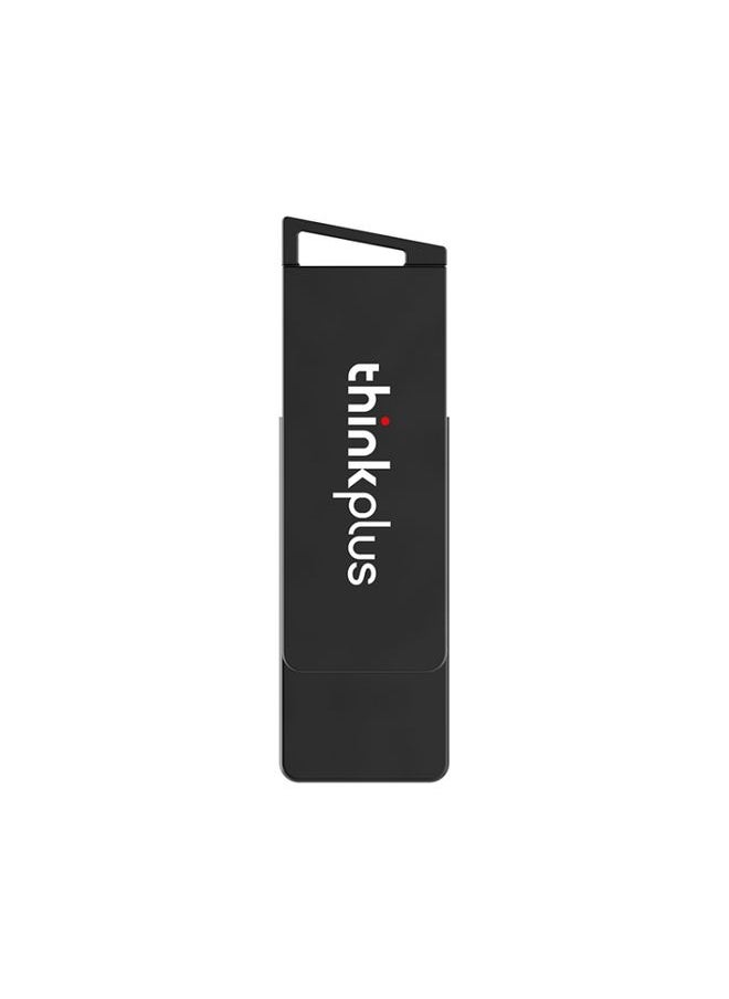 BURAQ Lenovo Thinkplus USB 3.0 Rotating Flash Drive, Memory:32GB(Black)  - Image 1