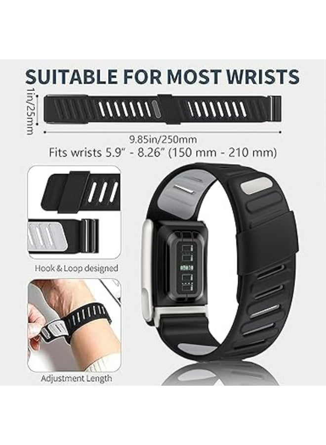 سوار سيليكون متوافق مع Whoop 5.0 Band، حزام رياضي مريح ومتين وقابل للتعديل من السيليكون للرجال والنساء، مع موصل على شكل حرف U - Image 4