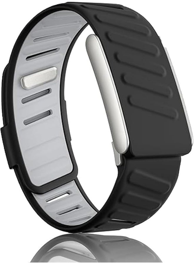 سوار سيليكون متوافق مع Whoop 5.0 Band، حزام رياضي مريح ومتين وقابل للتعديل من السيليكون للرجال والنساء، مع موصل على شكل حرف U - Image 1