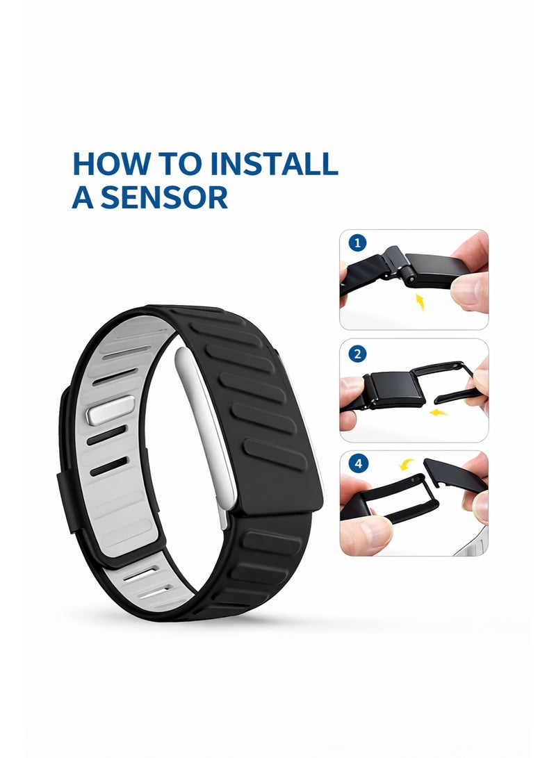 سوار سيليكون متوافق مع Whoop 5.0 Band، حزام رياضي مريح ومتين وقابل للتعديل من السيليكون للرجال والنساء، مع موصل على شكل حرف U - Image 5