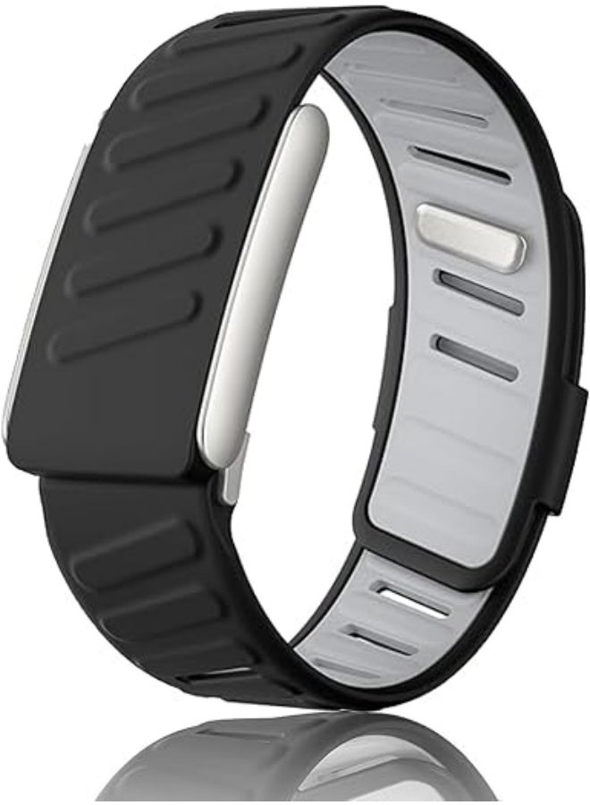 Silicone Wristband Compatible with Whoop 5.0 Band, Comfort Durable Soft Adjustable Silicone Sports Loop Strap for Men & Women, with U Shapped Connector - Image 1