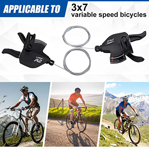 WEEROCK Bike Shifter Lever 21 Speeds 3x7 Thumb Gear Shift Lever for Mountain Bicycle - Image 5