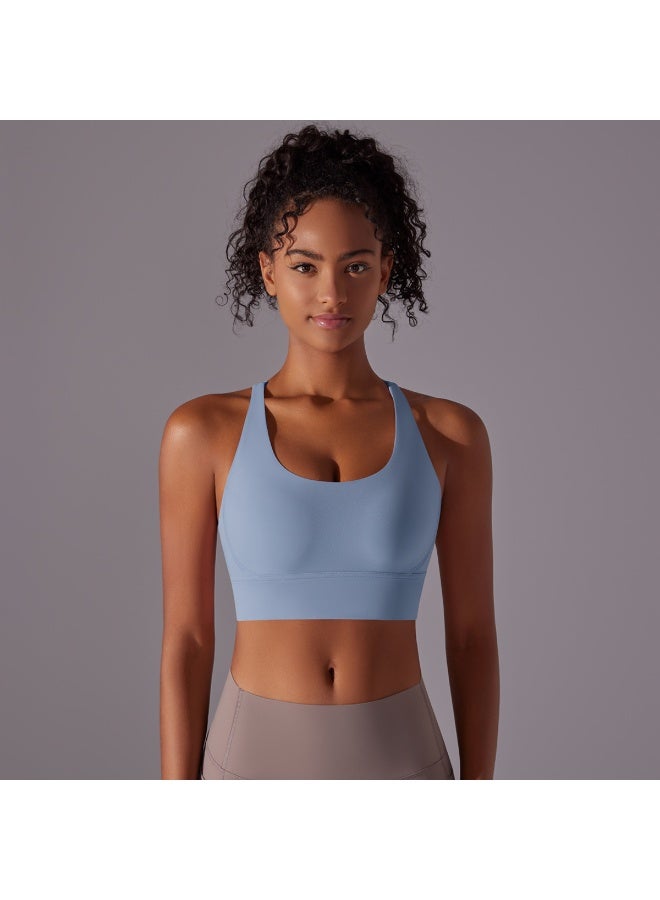 Top Women Bra Cropped Bralette Gym Yoga Sports Bra Cross  Back Female Bra Breathable Top Women's Underwear - Image 2