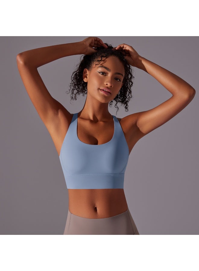 Top Women Bra Cropped Bralette Gym Yoga Sports Bra Cross  Back Female Bra Breathable Top Women's Underwear - Image 5