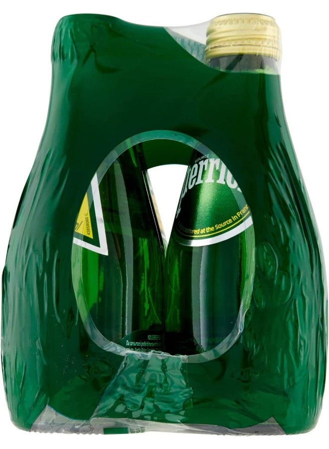 Perrier Natural Sparkling Mineral Water Glass Bottle, Regular, 6 x 200 ml - Image 4