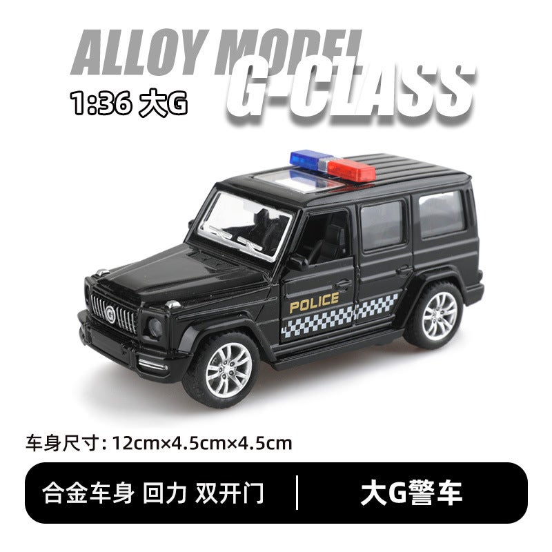 1:36 Scale Diecast Car Models for Kids Big G Police Car [Bubble Bag]] 