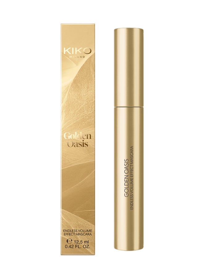 KIKO MILANO - Golden Oasis Endless Volume Effect Mascara  Midnight Black 01 - Image 1