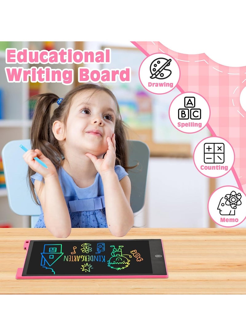 12 Inch LCD Writing Tablet for Kids, Colorful Drawing Board for Children, Erasable and Reusable Electronic Drawing Board, LCD Drawing Tablet for Toddlers  - Image 2