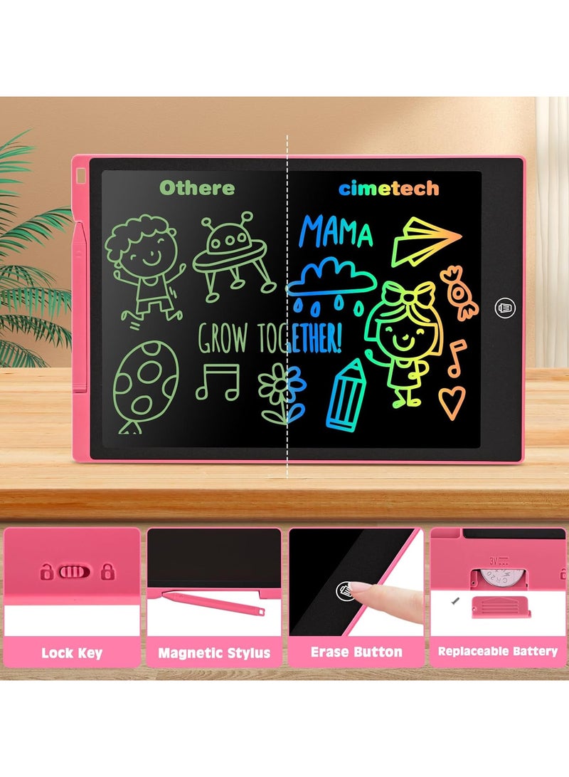 12 Inch LCD Writing Tablet for Kids, Colorful Drawing Board for Children, Erasable and Reusable Electronic Drawing Board, LCD Drawing Tablet for Toddlers  - Image 5