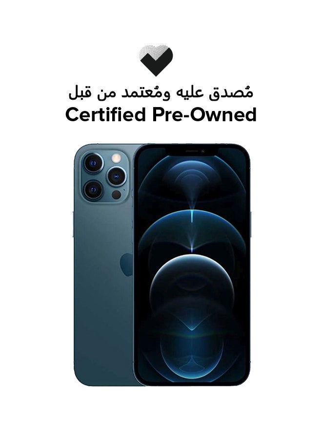 ابل  مملوك مسبقًا ومعتمد - iPhone 12 Pro مع تطبيق Facetime وسعة 256 جيجابايت وتقنية 5G باللون الأزرق الهادئ - مواصفات دولية - Image 1