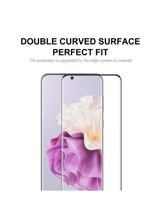 erorex For Huawei P60 Pro / Art 2Pcs 3D Curved Full Glue Hot Bending Tempered Glass Full Film - Image 4