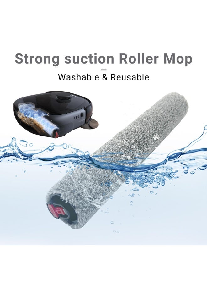 KISSUN Replacement Parts Kit Compatible With Eufy Omni E25 / E28, Vacuum Cleaner Accessories Includes:2 Mop Roller Brush,1 Set Main Brush,6-Side Brush,4-Filter,6-Disposal Dust Bags - Image 4