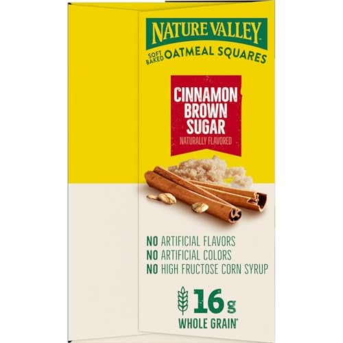 Nature Valley Soft Baked Oatmeal Squares, Cinnamon Brown Sugar, 12 Bars, 14.88 oz - Image 4
