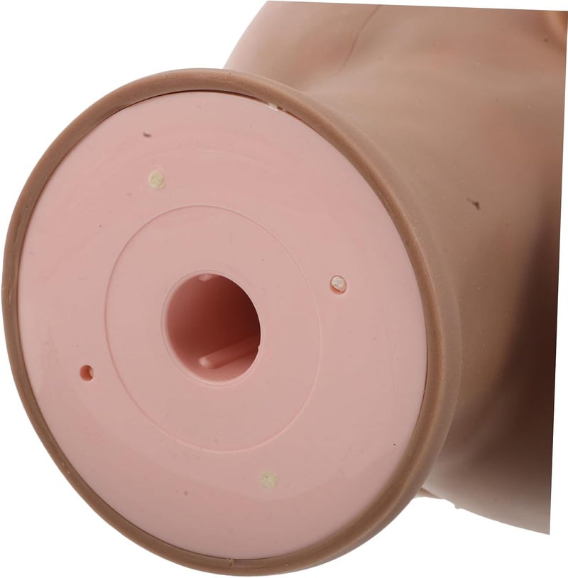 مادة سيليكون عالية الجودة رأس عارضة أزياء أفريقية من PVC للتدريب على التجميل، قطعة واحدة، لون بشرة بني، لصنع الشعر المستعار وعرضه، يشمل حامل ودبابيس لتصفيف الشعر يدوم طويلاً ألوان عالمية متنوعة - Image 3