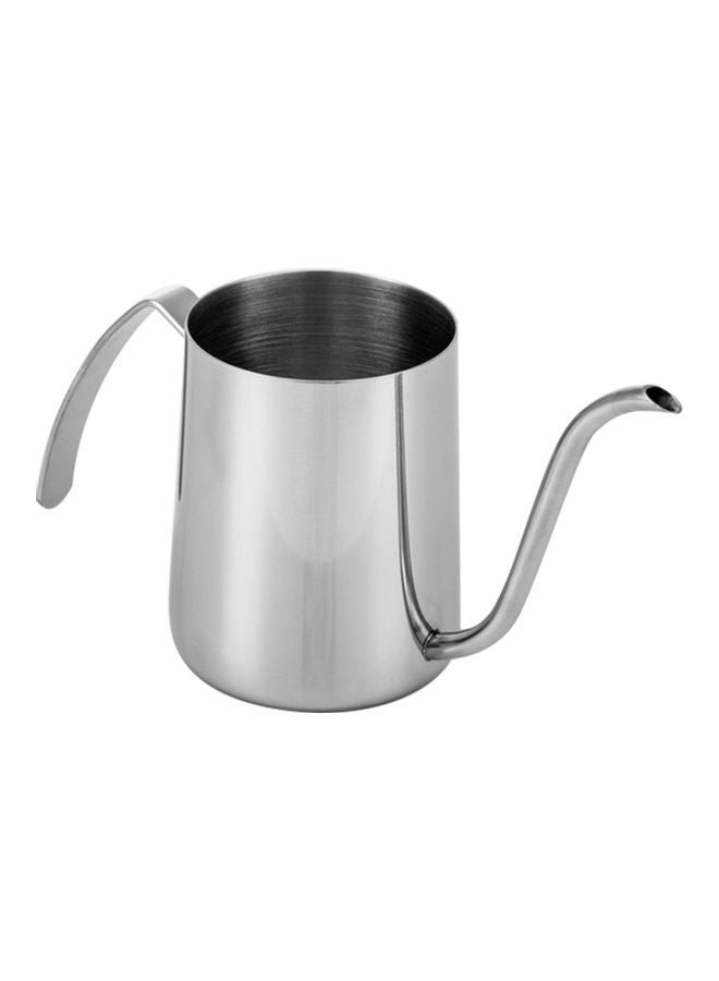NIBEMINENT Stainless Steel Coffee Kettle Silver 7.5x9.5x7.5cm  - Image 1