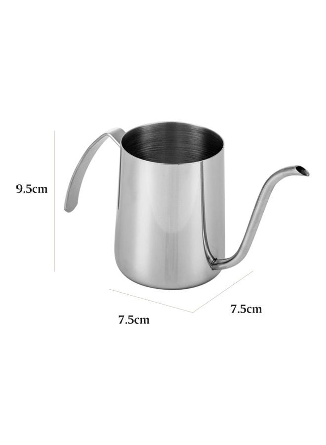NIBEMINENT Stainless Steel Coffee Kettle Silver 7.5x9.5x7.5cm  - Image 2