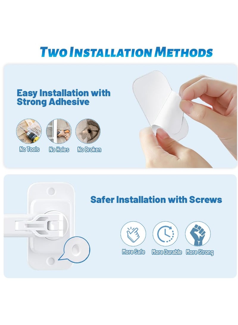 SYOSI SYOSI Window Restrictor, Child Safety Window Restrictor Adjustable Window Restrictor for Aluminum, Wooden and Metal Window Frames for Toddlers & Pets Safety - Image 4