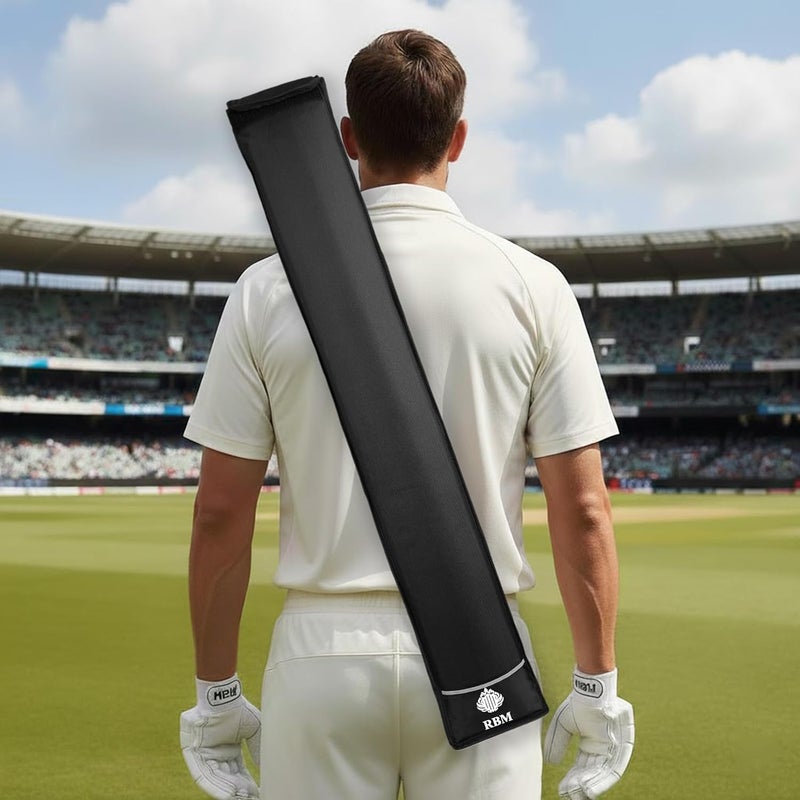 RBM Cricket Bat Cover | Waterproof Polyester Bat Carry Bag with Adjustable Strap | Durable & Lightweight | Suitable for All Standard Cricket Bats (RBMBTBAG01/1) - Image 1