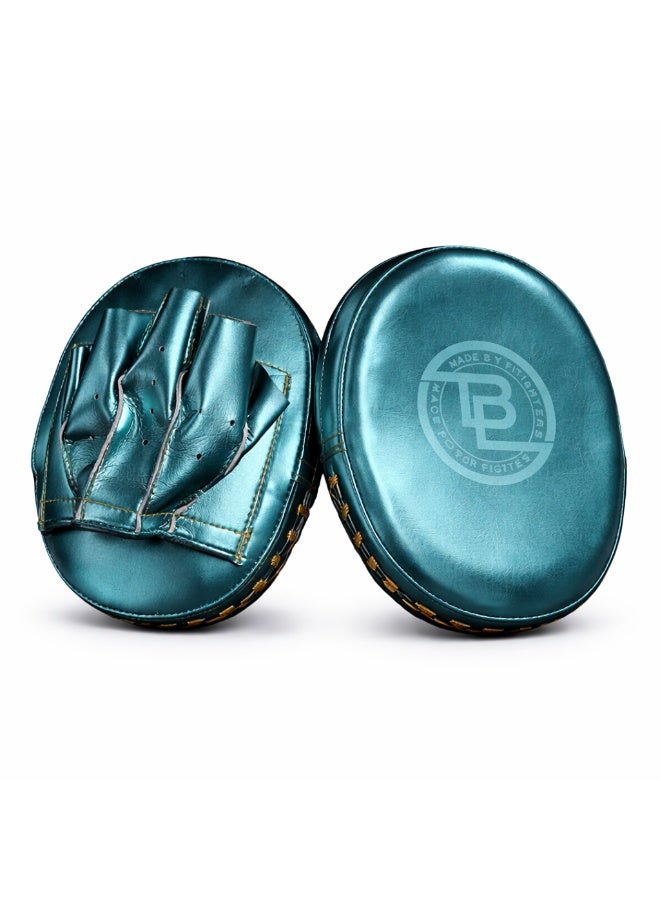 BLYSS Performance Gear Boxing Mitts PRO Metallic Blue - Image 3