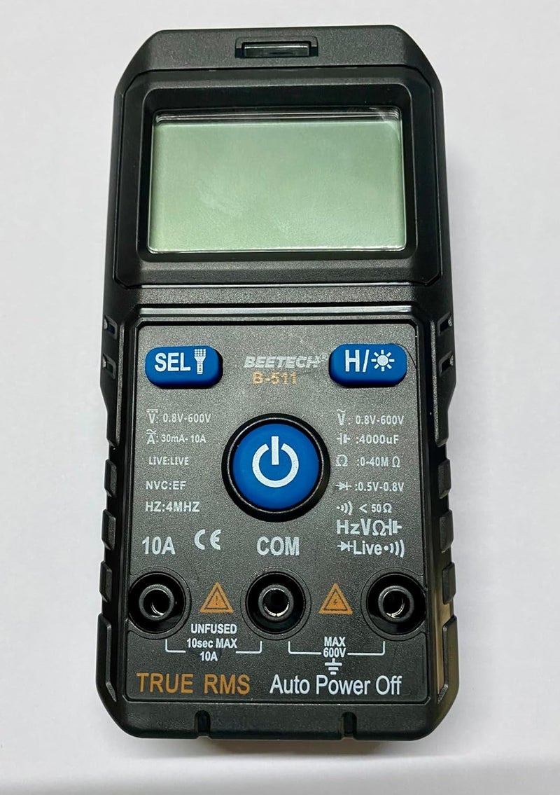 Beetech B 511 Digital Multimeter Auto 600 V ACDC 10A ACDC True RMS Auto 4000 Counts 3 34 Digits  - Image 2