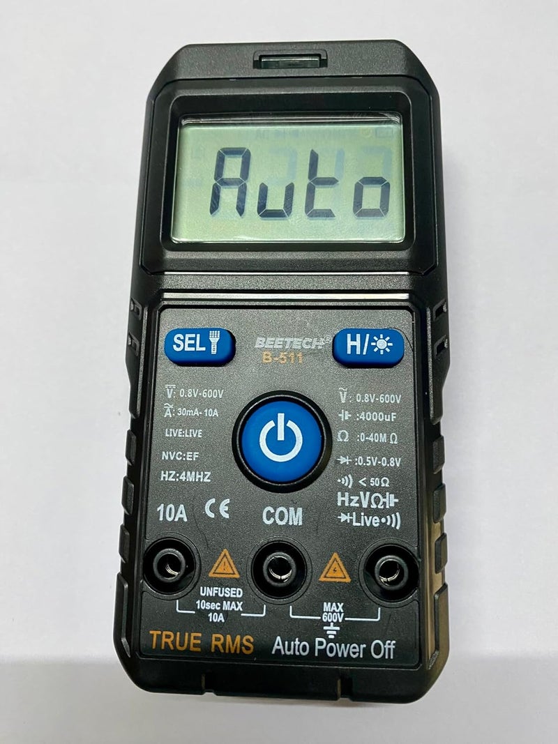Beetech B 511 Digital Multimeter Auto 600 V ACDC 10A ACDC True RMS Auto 4000 Counts 3 34 Digits  - Image 3