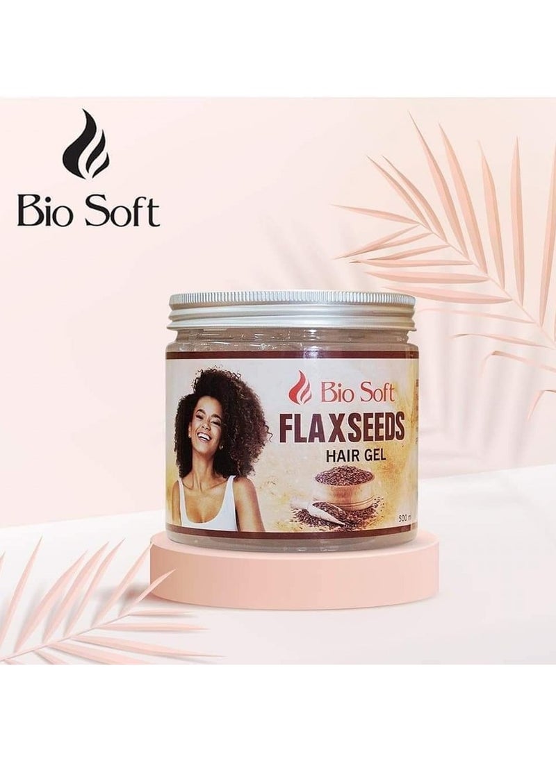 Bio Soft Bio Soft FlaxSeeds Hair Gel 500Ml  - Image 2