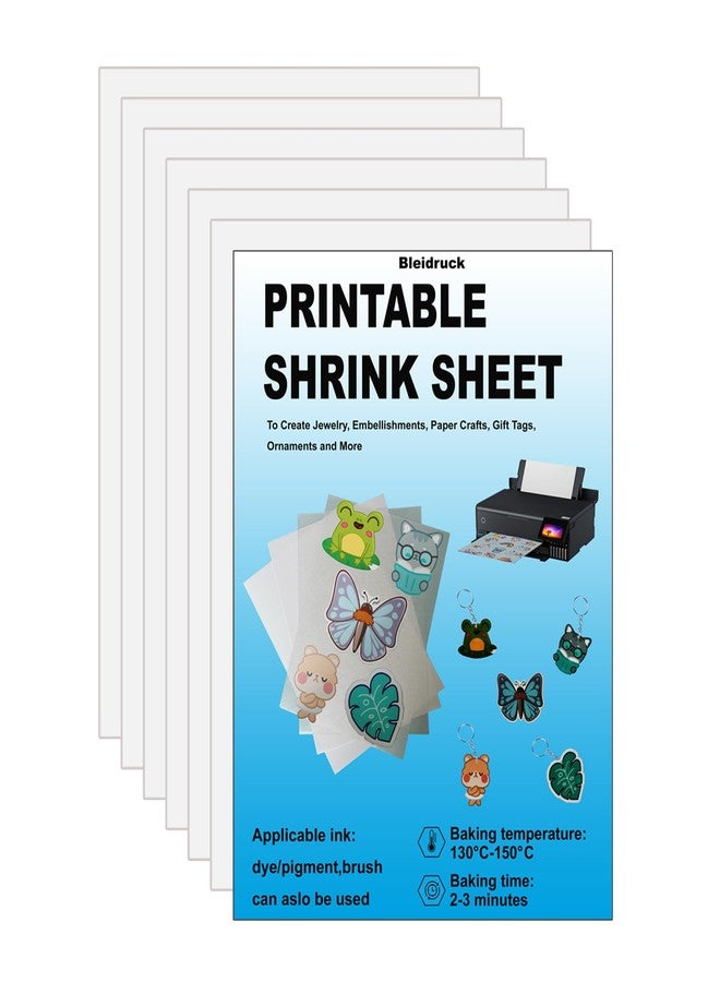 Bleidruck Printable Shrink Plastic Sheet Inkjet Compatible Shrinky Film for DIY Craft - Image 1