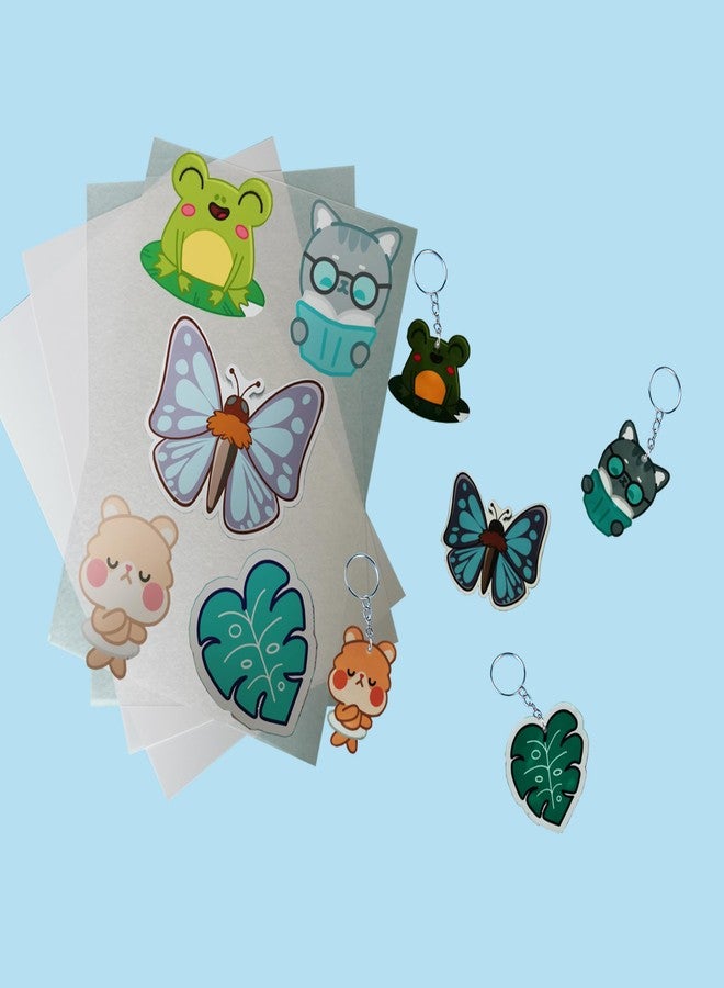 Bleidruck Printable Shrink Plastic Sheet Inkjet Compatible Shrinky Film for DIY Craft - Image 3