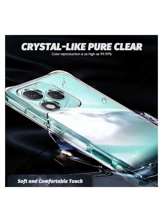 Case for Honor 400 Lite, Lightweight TPU Material Transparent Skin Friendly and Anti Drop,Clear - Image 2
