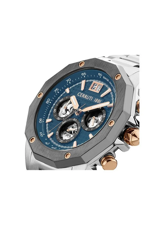 CERRUTI 1881 Molveno 45mm Chronograph Men's Watch with Stainless Steel Bracelet