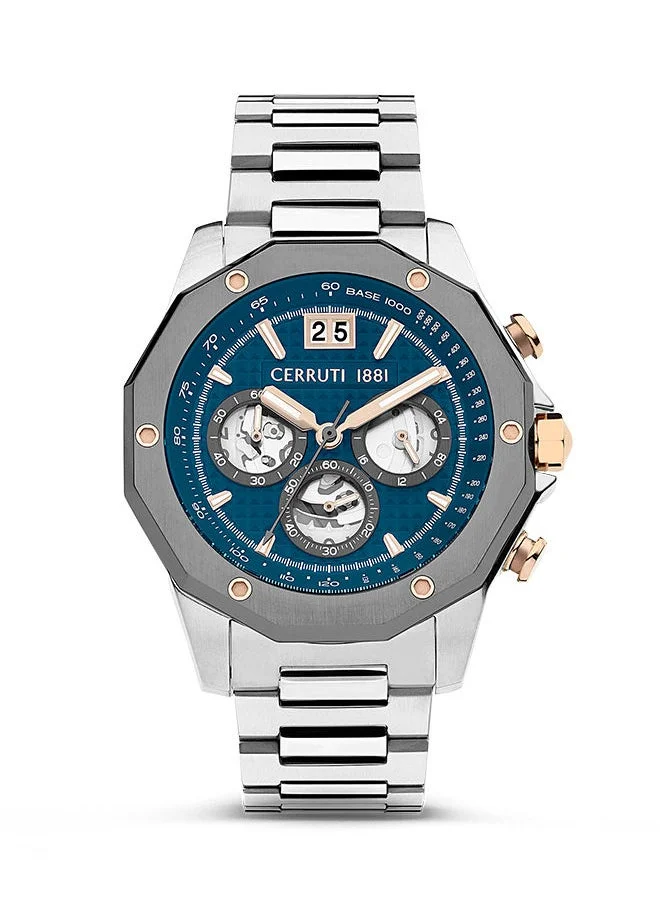 CERRUTI 1881 Molveno 45mm Chronograph Men's Watch with Stainless Steel Bracelet