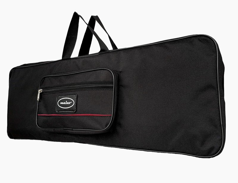 MALAV Foam Padded Backpack Cover Bag for Casio SA-76, SA-77, SA-78 Digital Keyboard Piano with Shoulder Carry Straps, Black - Image 1