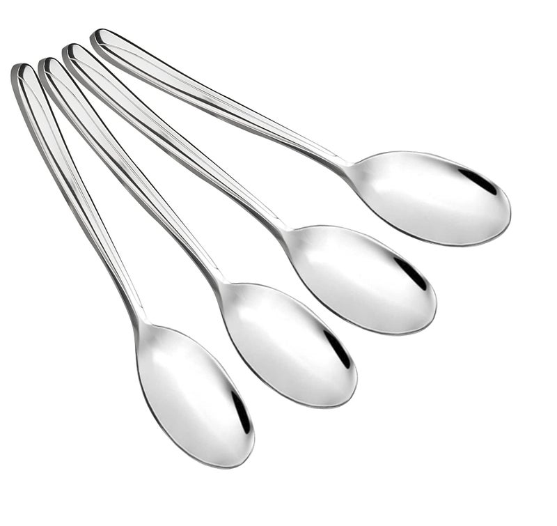 Anbers 8 Pieces Large Serving Spoons, 9.45 Inches, Stainless Steel Catering Serving Spoons - Image 1