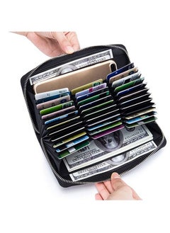 Men Leather Wallet Purse Card Pack  Money Clip RFID Credit Card Clip