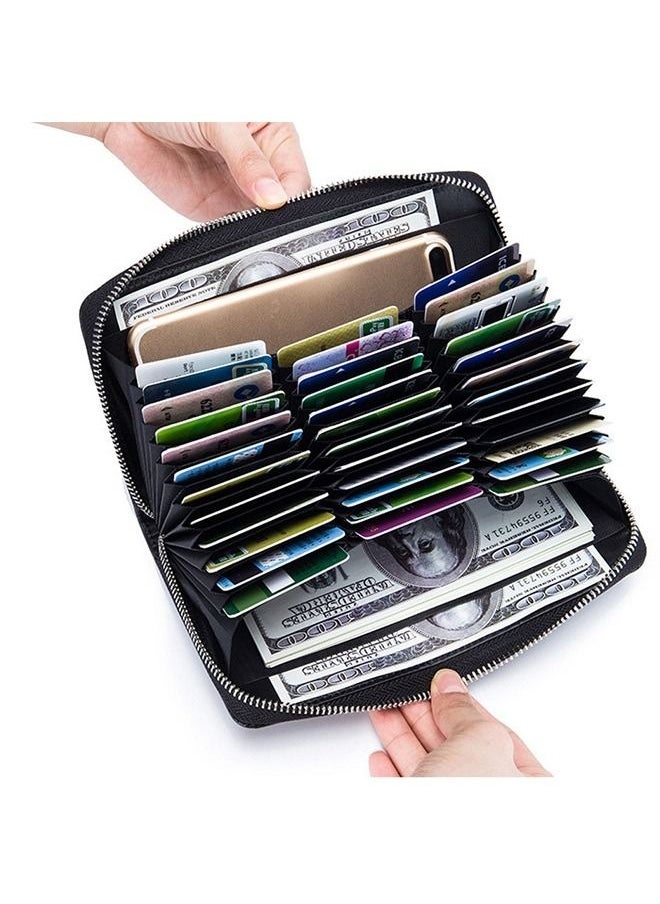Generic - Men Leather Wallet Purse Card Pack  Money Clip RFID Credit Card Clip - Image 1
