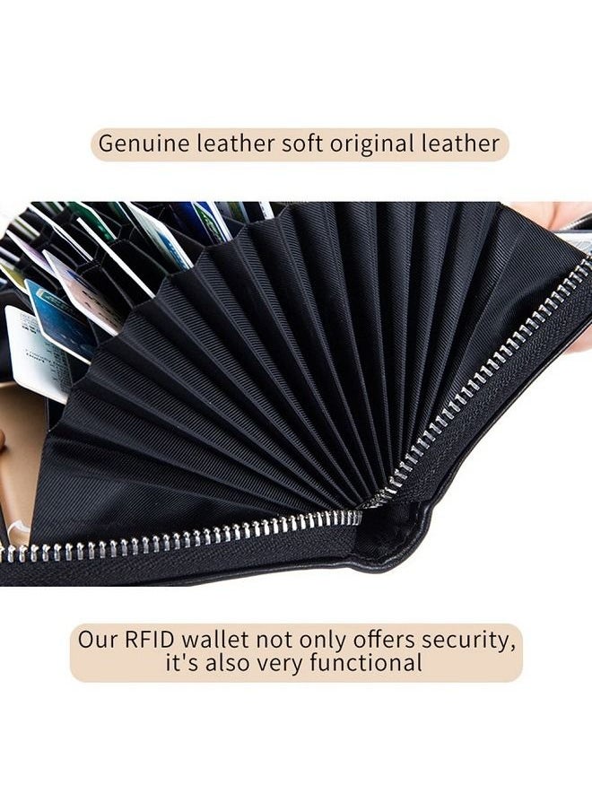 Generic - Men Leather Wallet Purse Card Pack  Money Clip RFID Credit Card Clip - Image 1