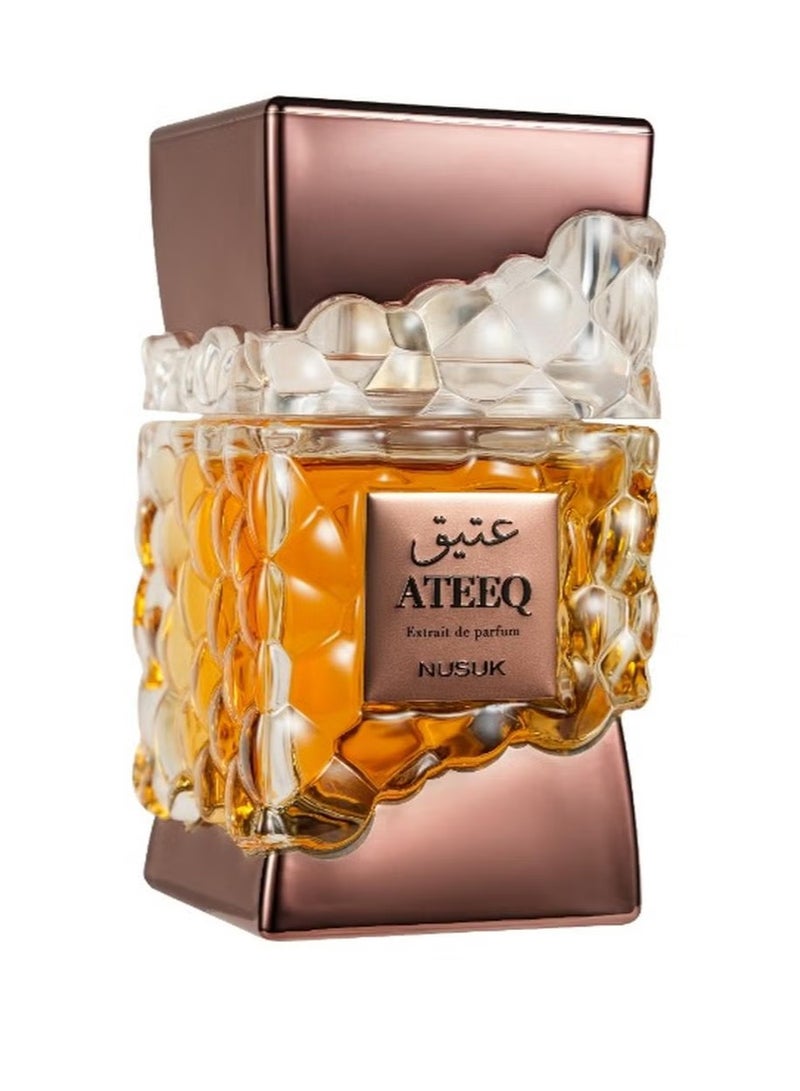 NUSUK Ateeq Perfume for Men - 100ml | Long Lasting Eau De Parfum | Citrus, Spice & Woody Notes | Bold Masculine - Image 1