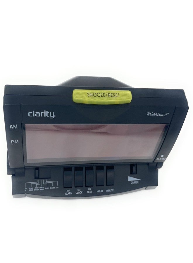 كلاريتي ساعة منبه مكتبية Clarity Wake Assure+ مزودة بهزاز سرير اهتزازي، مثالية لمن ينامون نوماً عميقاً، والصم، وضعاف السمع | مستوى صوت قابل للتعديل من صامت إلى عالٍ جداً | ساعة غرفة نوم رقمية بشاشة كبيرة - Image 5
