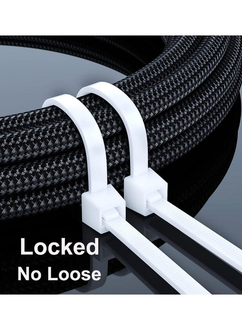 Nylon White Cable Zip Ties 100Pcs (4.8x350mm) - Image 4