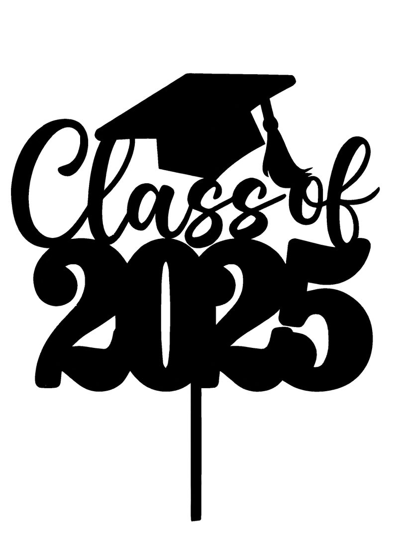 "CLASS OF 2025" Graduation cake topers, best gifts for Graduation party celebration, Graduation decor, party celebration  - Image 1