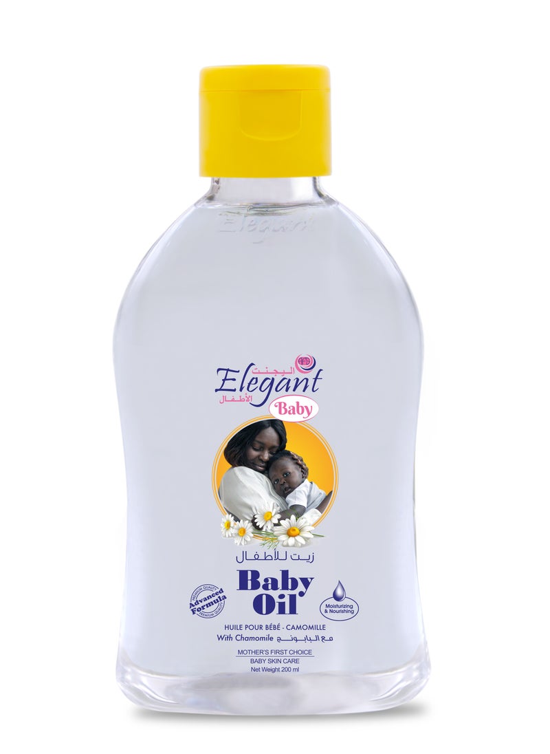 Elegant Elegant Baby Oil Camomile 200ml With Advanced Formula  - Image 1