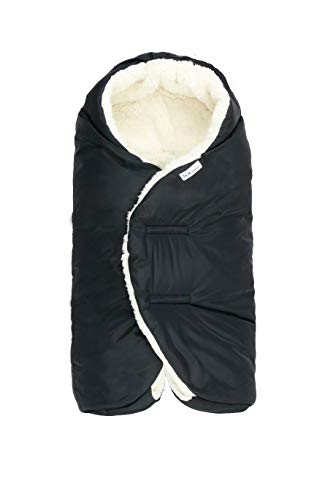 7 A.M 7AM Baby Car Seat Blanket Multifunctional Car Seat Cover for Baby Boy Girl Winter Stroller Car Seat Swaddle Blankets for Babies MicroFleece Plush Lined Warm Carseat Cover Nido Large - Image 1