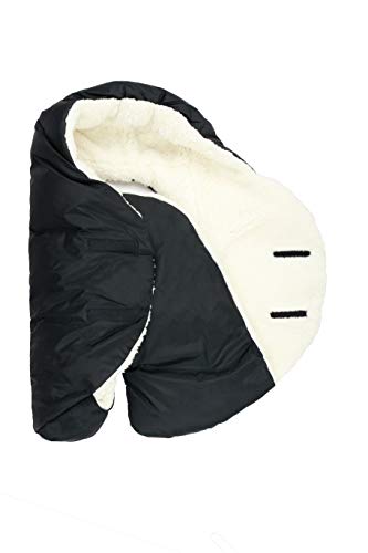 7 A.M 7AM Baby Car Seat Blanket Multifunctional Car Seat Cover for Baby Boy Girl Winter Stroller Car Seat Swaddle Blankets for Babies MicroFleece Plush Lined Warm Carseat Cover Nido Large - Image 3