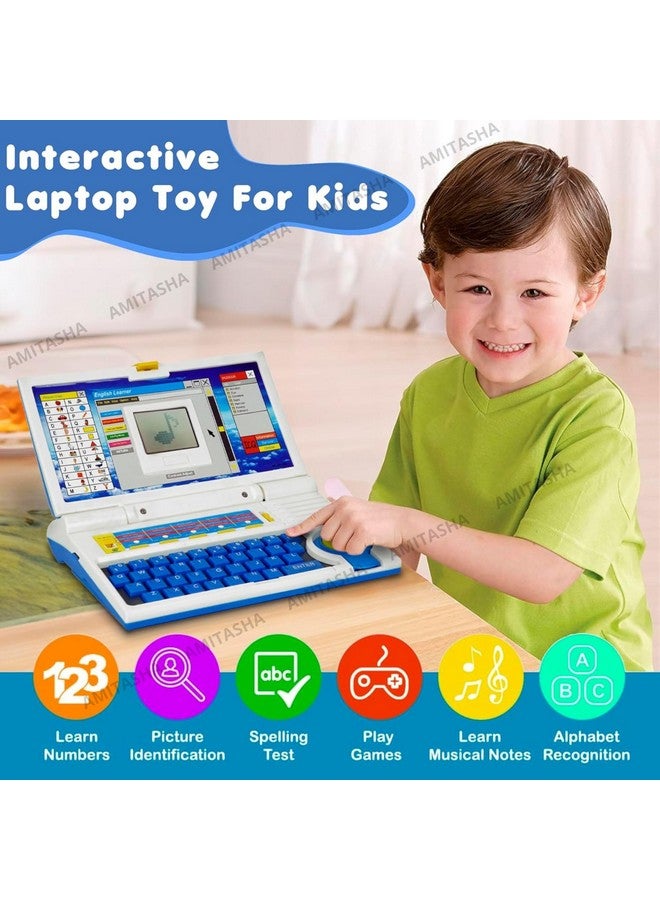 Amitasha Amitasha Educational Laptop Computer Toy with Mouse for Kids | 20 Fun Learning Activities & Games | Learn Letters, Words, Numbers, Music, Math, Logic & More | Toddler Learning Pad with LED Screen  - Image 3