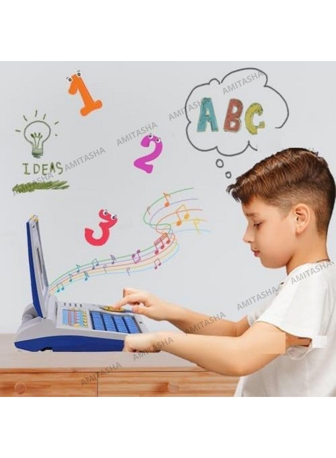 Amitasha Amitasha Educational Laptop Computer Toy with Mouse for Kids | 20 Fun Learning Activities & Games | Learn Letters, Words, Numbers, Music, Math, Logic & More | Toddler Learning Pad with LED Screen  - Image 5