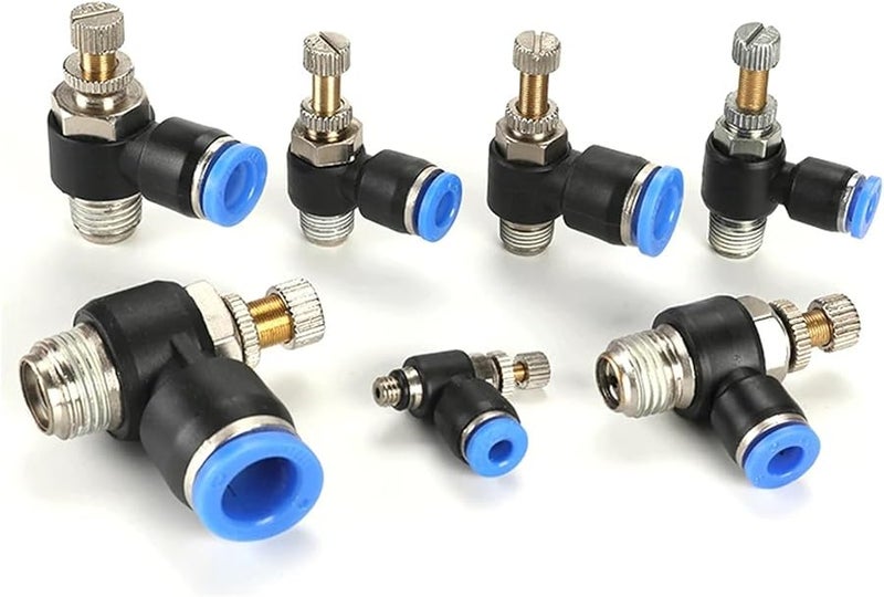 Pneumatic Quick Connect Air Speed Regulating Valve Accelerator Valve SL8 03 - Image 1