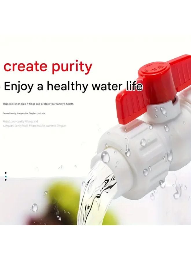 20mm Detachable Plastic Pipe Control Valve Quick Connect Coupling 1pc - Image 4