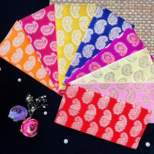 STLYZ Shagun Envelope Assorted Color Small Buti Designs, Give Lifafa, Envelopes On Weddings, Anniversaries, Birthday, Festivals, Family functions. (25) - Image 1