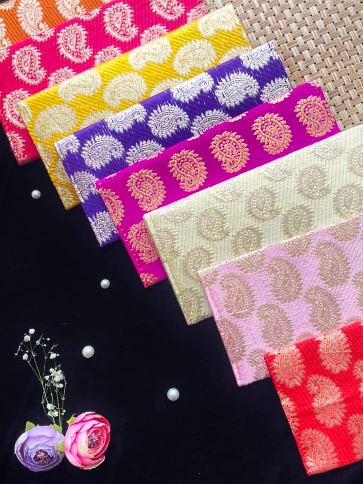 STLYZ Shagun Envelope Assorted Color Small Buti Designs, Give Lifafa, Envelopes On Weddings, Anniversaries, Birthday, Festivals, Family functions. (25) - Image 2